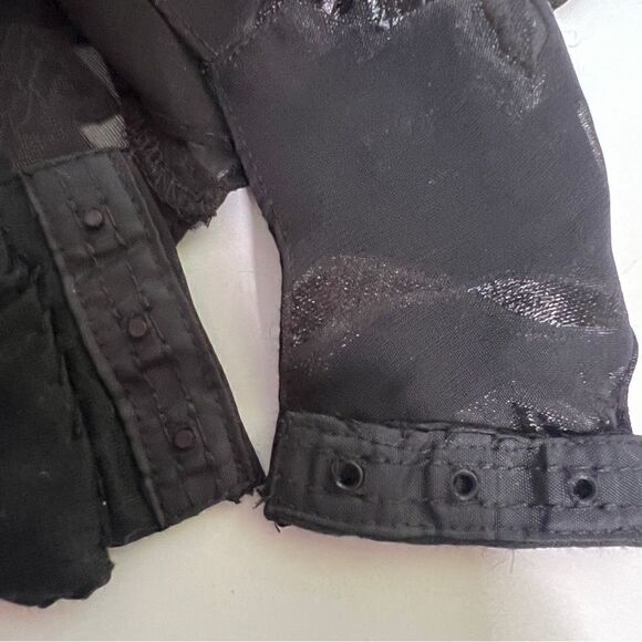 Vintage Victoria’s Secret Black Jacquard One Piece Bodysuit Negligee Great L - Picture 8 of 15